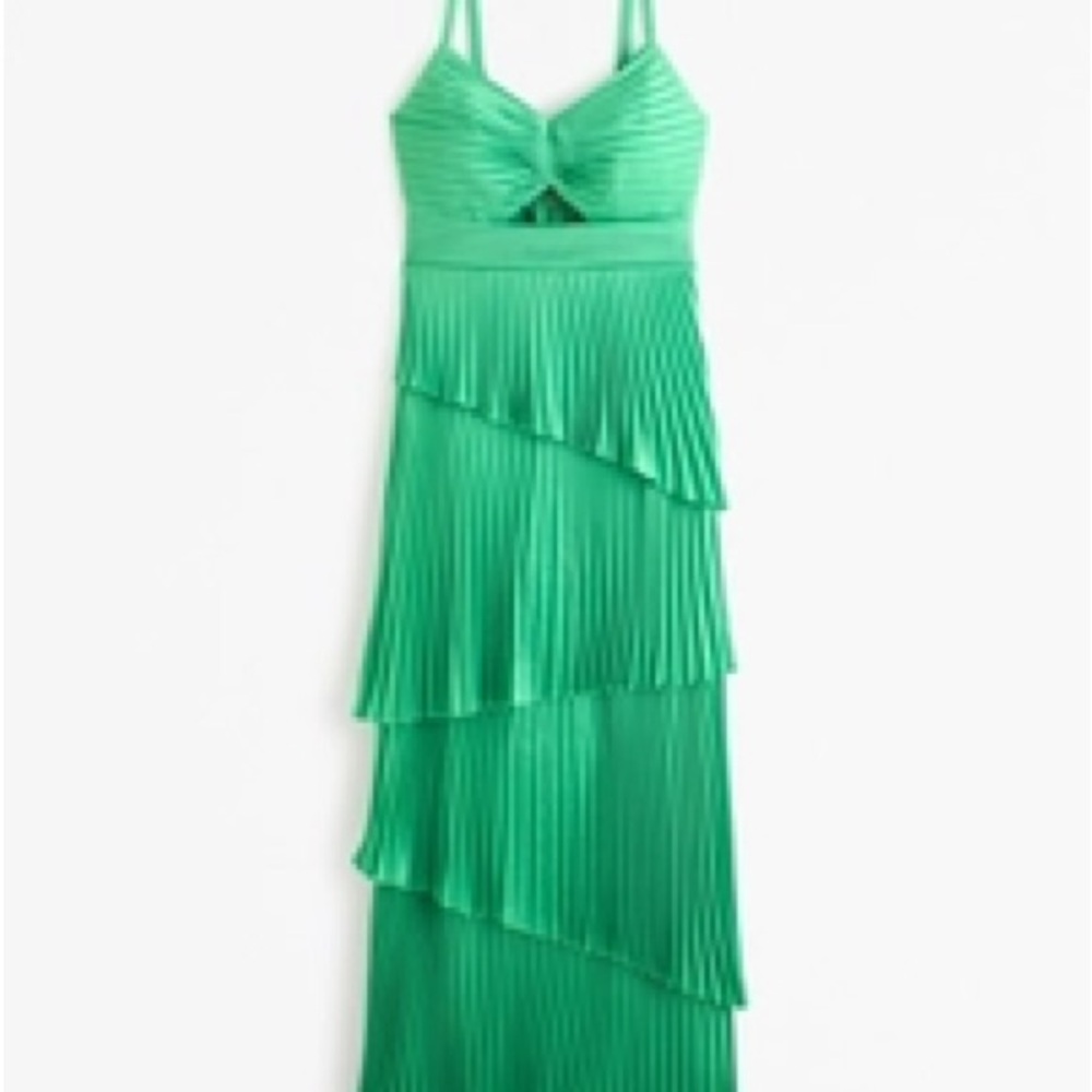 Abercrombie & Fitch Asymmetrical Green Dress